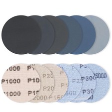 30 Pcs 75mm Sanding Discs, Round Hook and Loop Sanding Pads, Wet and Dry Sandin