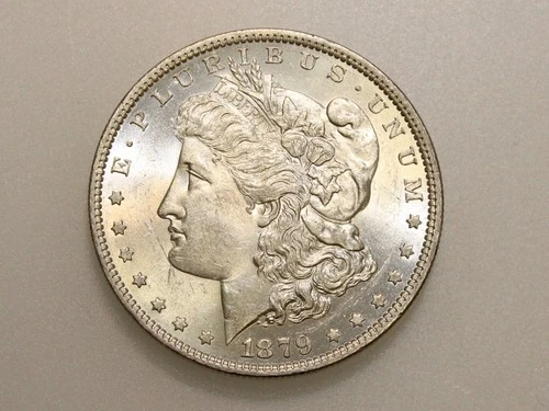 1879-O $1 MORGAN SILVER ONE DOLLAR CH/GEM BU