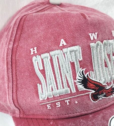 '47 Hitch Adjustable Saint Josephs Hawks Snapback Hat - Razor Red - One Size - Picture 2 of 6