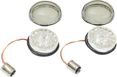 Custom Dynamics ProBEAM Rear Red Ring LED Turn Signal Insert Smoke Lens 1157
