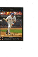 2007 TOPPS GOING INTO HALL OF FAME METS CARLOS BELTRAN