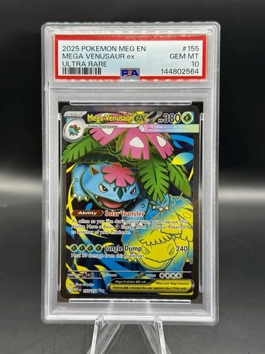 PSA 10 Mega Venusaur ex Ultra Rare 155/132 Pokemon Mega Evolution ENGLISH GEM