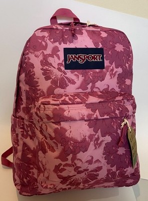 NEW JanSport SuperBreak PLUS Backpack - Dark Dahlia Mauve Haze (17'' x 12'' x 6'')