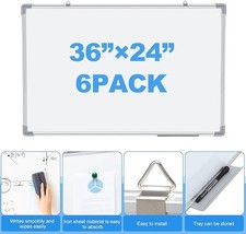 1Pcs Magnetic Dry Erase Whiteboard 36x24 Aluminum Frame Large Wall Hanging Board