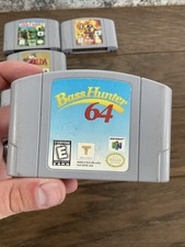 Bass Hunter 64 (Nintendo 64, 1999) Very Good TESTED WORKING Loose Cartridge N64