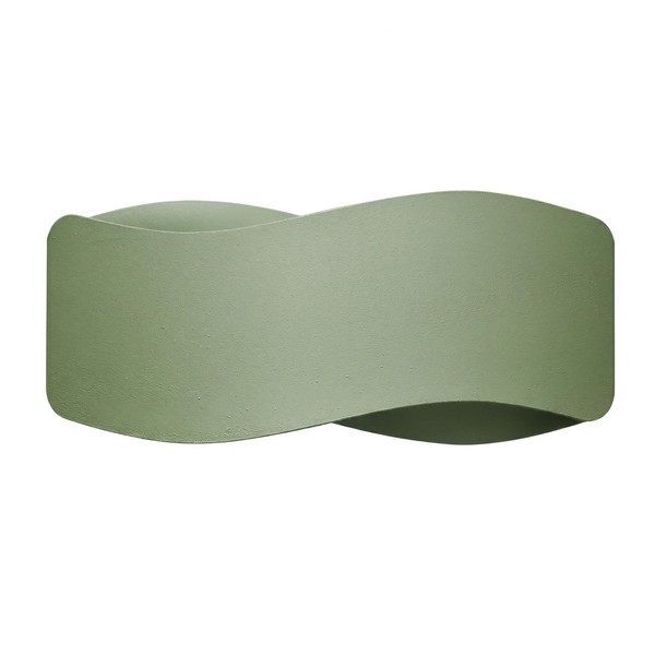 Wandleuchte Stahl OlivgrüN Up Down Blendarm Indirekt G9 L:30 Cm Wandlampe Flur-image