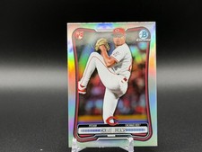 2026 Bowman Chrome Baseball - Chase Burns Red RC Refractor # 3 Reds