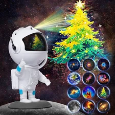 Astronaut Galaxy Projector, Star Projector with 12 Space Films, Galaxy Projec...