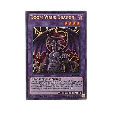 Yu-Gi-Oh! Doom Virus Dragon 1st Edition 1996 ATK/1900 DEF/1500 NM