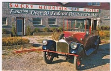 Postcard 1916 Pierce Arrow Smoky Mountain Car Museum Pigeon Forge Tennessee