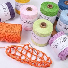 Bast-Papiergarn, DIY, weiches Bastband f&uuml;r Sonnenhut, Handstricken,