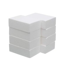 8 Pack Craft Foam Blocks 6X4X2in Polystyrene Brick Rectangle for Arts School ...