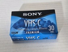 Sony TC-30VHGL VHS-C Premium 30 Min Premium Tape Brand NEW