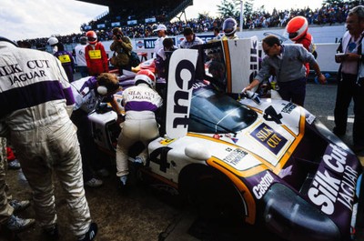 Eddie Cheever Raul Boesel Jan Lammers Silk Cut Jaguar Jaguar XJR - 1987 Photo