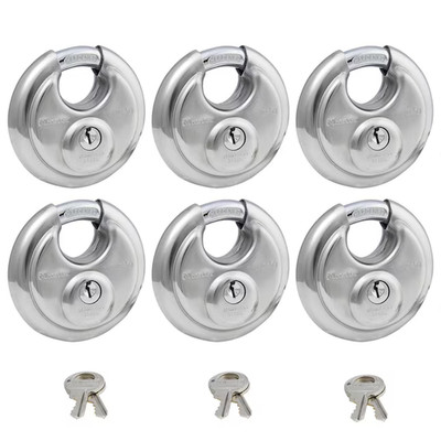 Master Lock Pro 6-Pack Outdoor Pad Locks - Same Key (40KACCP6) FREE S&H!