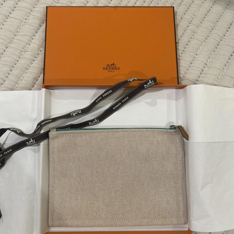 Hermes Bain Paris Nuevo Sin Usar Con Caja Maquillaje Bolso/Bolso de Mano Foto 3 de 4
