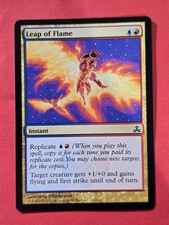 2006 Magic The Gathering Guildpact #121 Leap of Flame, C, NF, cd3