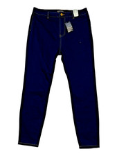 NWT Forever 21 Women  s Plus Size 16 Dark Washed High Waist Blue Jeans Stretch