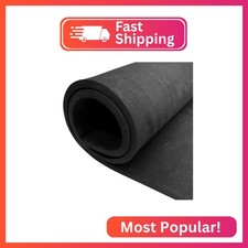 EVA Foam Roll - 10mm Thick Black Craft Foam Sheets - 15" x 39" Large Cosplay Foa