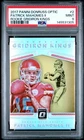 2017 PANINI DONRUSS OPTIC RC GRIDIRON KINGS PATRICK MAHOMES II ROOKIE RC PSA 9