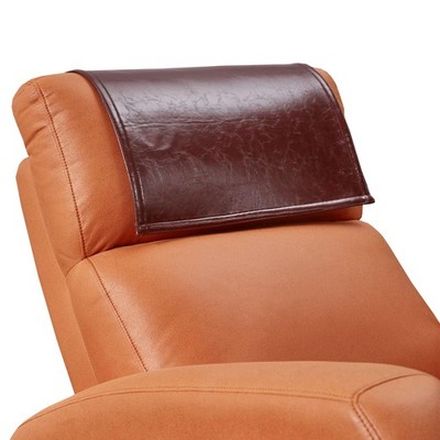 Hittun Non Slip Recliner Headrest Protector Washable Faux Leather Headrest Co...