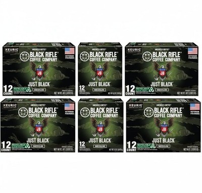 Black Rifle Just Black Medium Roast Keurig K-Cup Coffee Pods, 72ct.