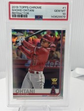 Shohei Ohtani ROOKIE CUP REFRACTOR BATTING   TOPPS CHROME NON AUTO ROY PSA 10
