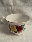 254e Vintage Queen Anne Tea Cup & Saucer Red & Yellow Rose Pattern 8630 E57S — photo 6