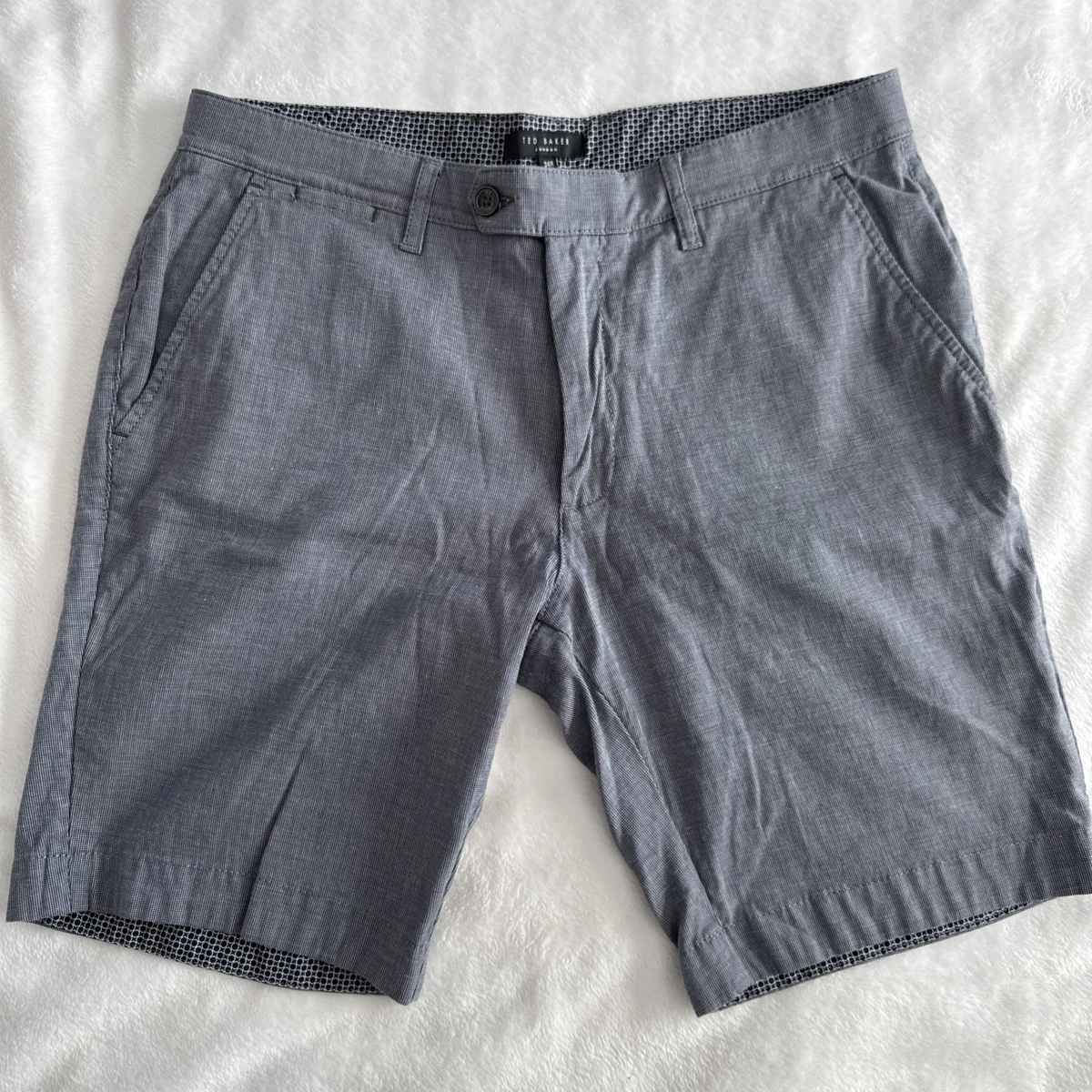 Short chino homme Ted Baker Smart taille 32 bleu à rayures