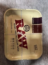 RAW Classic Rolling Tray - Metal Organizer for Papers