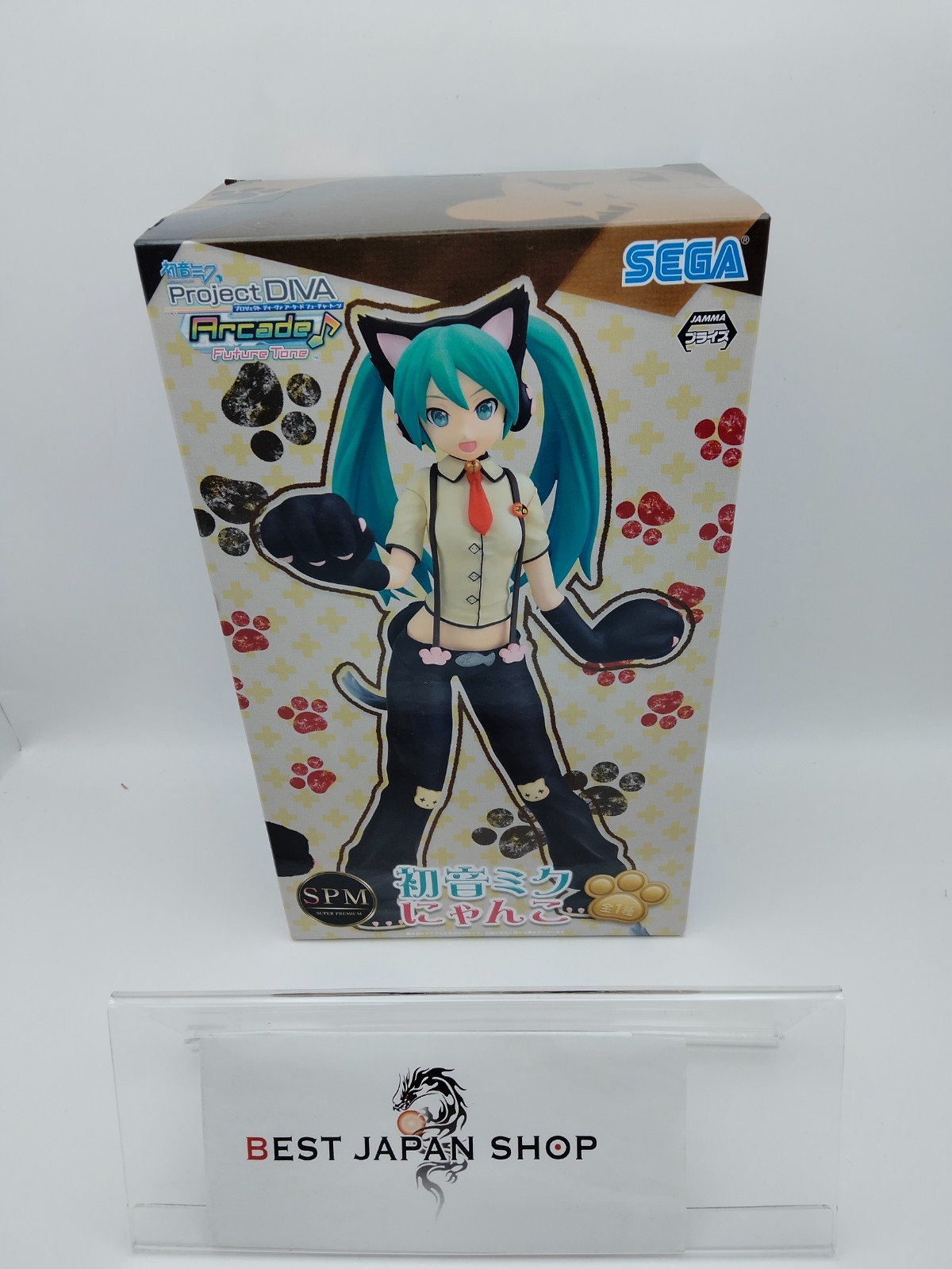 Hatsune Miku Project DIVA Arcade Future Tone Figure Nyanko Cat Style Sega JP NEW