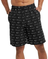 Champion Men's Classic Mesh Shorts - Little Script Black-Large