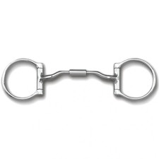Myler MB 04 Western Dee Snaffle Horse Bit - Sweet Iron with Copper Inlay, Level