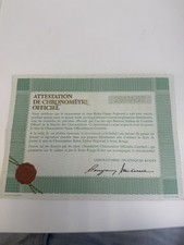 Authentic Rolex Vintage Papers