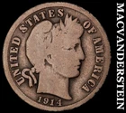 1914-S Barber Dime- Silver- Scarce Better Date No Reserve #J867