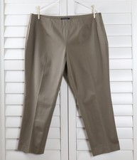 TALBOTS Woman NWT $89 W Signature Side Zip Cotton Pants Size 16W Petite