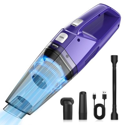 Handheld Vacuum Cordless   Car Vac Portable with 8KPA & Multi Accessories & L...