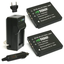 Wasabi Power Battery (2-Pack) and Charger for Fujifilm NP-50, BC-50, BC-45W