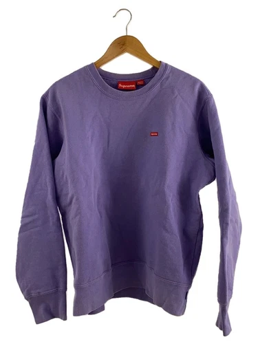 Sweat col rond violet Supreme petite boîte logo S occasion