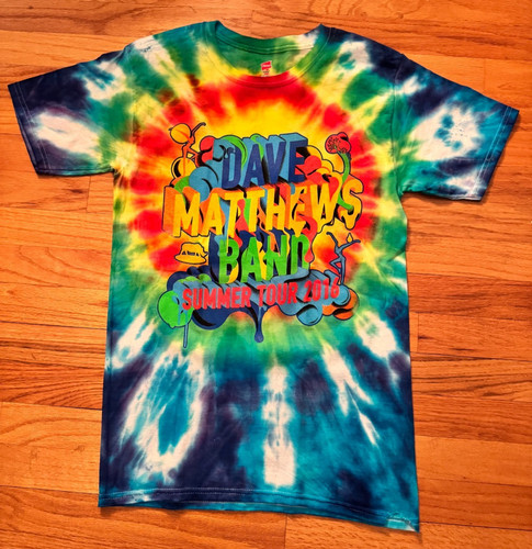 2016 Dave Matthews Band Tour Shirt SMALL NEW UNWORN AUTHENTIC 2 SIDED Tie Dye