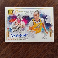 2025 Panini Impeccable WNBA Dearica Hamby Canvas Creations AUTO HOLO GOLD /10