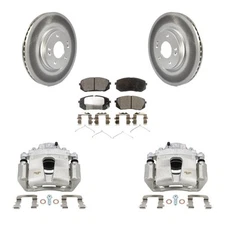 Front Brake Rotors Pads Calipers Kit for Hyundai Sonata Kona Electric 2016-2021 