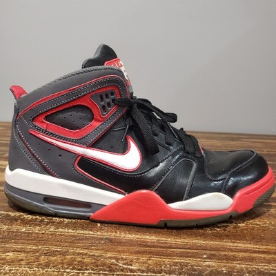 Nike Air Flight Falcon Men s Black Red Basketball Sneakers Size 11 
