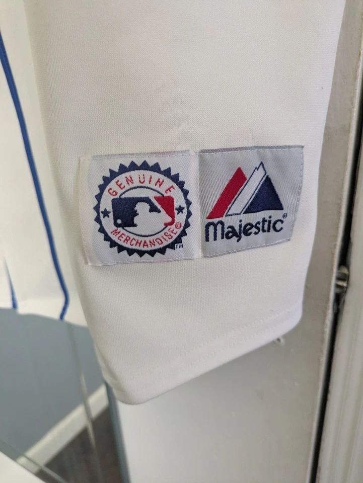 New York Mets White Carlos Beltran jersey sz xl majestic stitched - Image 3 of 4