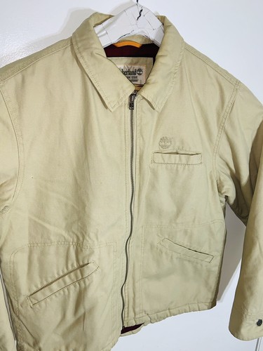 Timberland Stratham Issue Authentic Outdoor Work Jacket Men's M Beige # T03885 - Picture 2 of 17