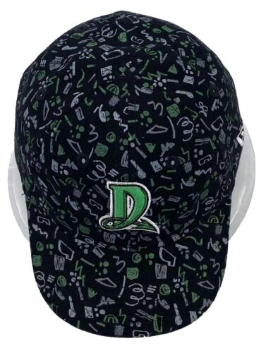 Gorra MILB Dayton Dragons para niños pequeños. Gorra/gorra New Era 9Forty elástica con correa trasera verde - Imagen 2 de 6
