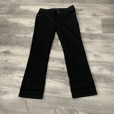 Simply Vera Vera Wang Jeans Womens Petite Capri Low Rise Black Stretch  Denim
