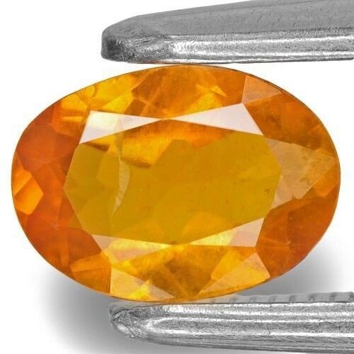 TAJIKISTAN Clinohumite 0.63 Cts Natural Untreated Yellowish Orange Oval - Picture 1 of 3