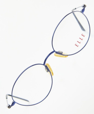 ELLE EL2554 50 blue ovale Fassung Brille Vintage 90s Unisex