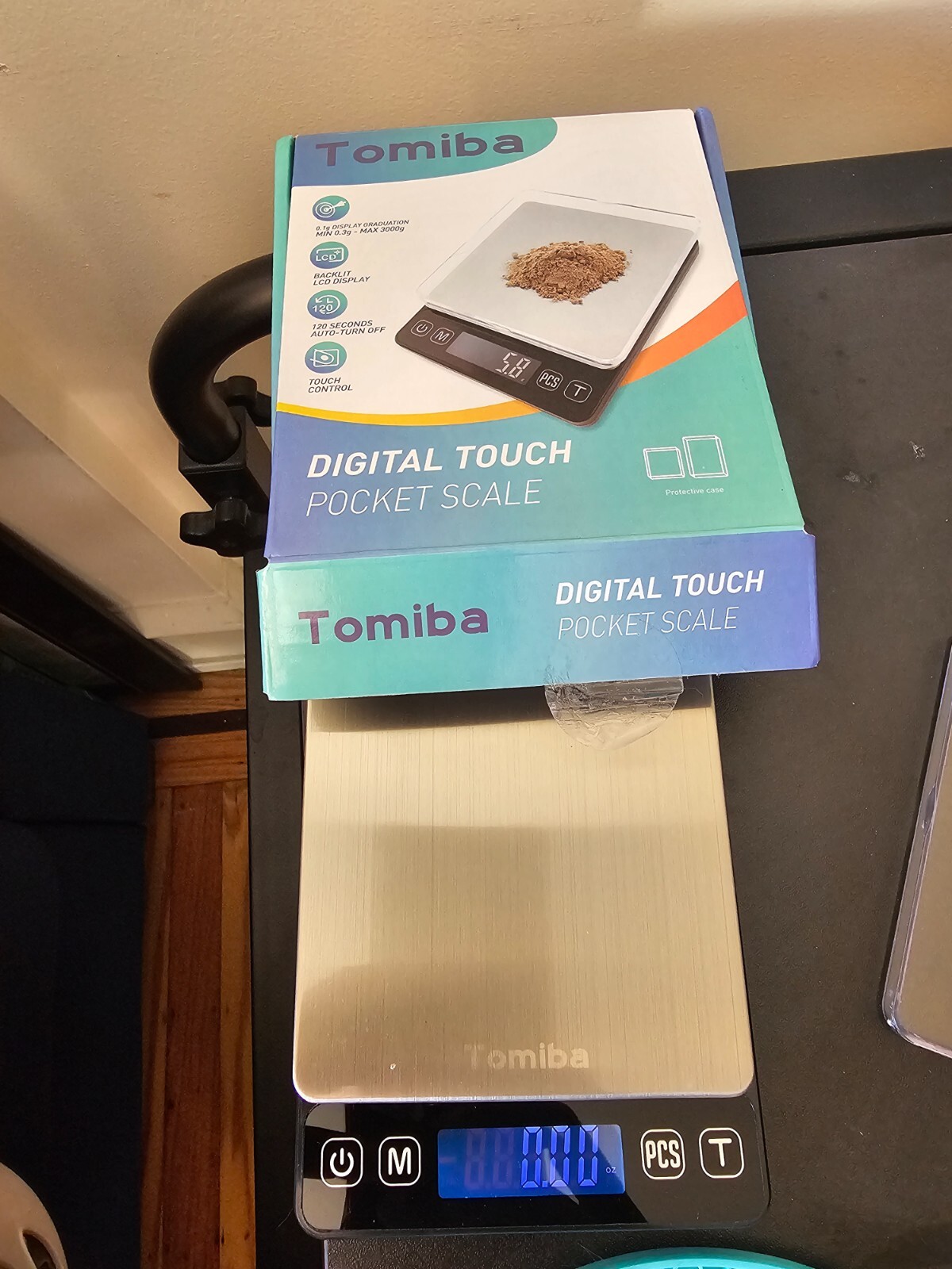 Tomiba Kitchen Scale 0.1g Small Digital Travel Food Mini Scale 3000g Auto Data-image